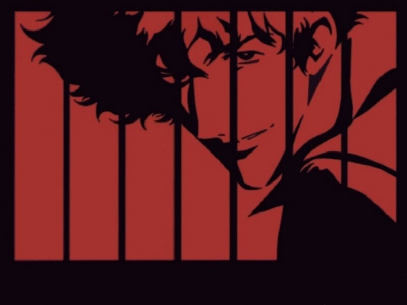 character behind bars silhouette
