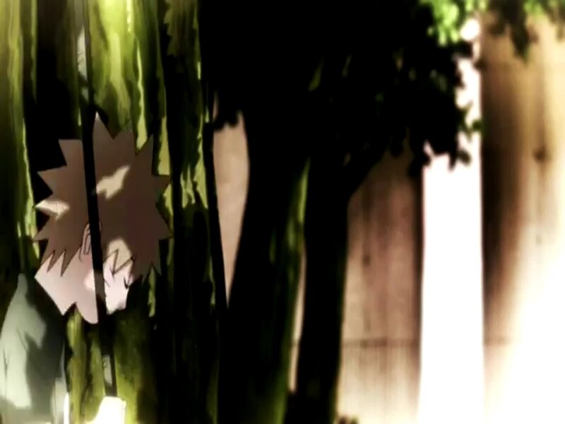 Character Behind Trees