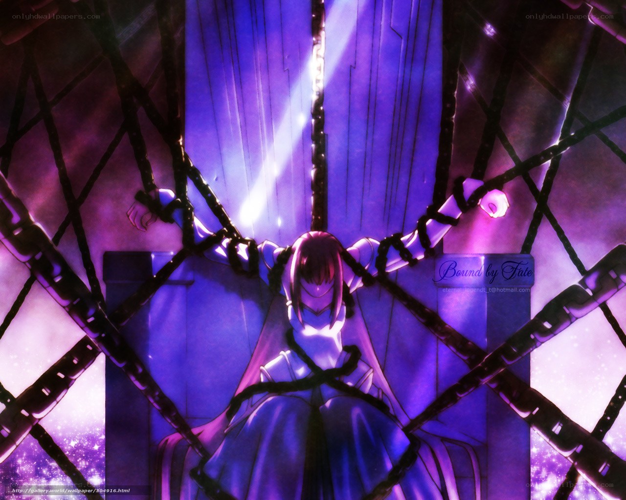 Character bound by chains