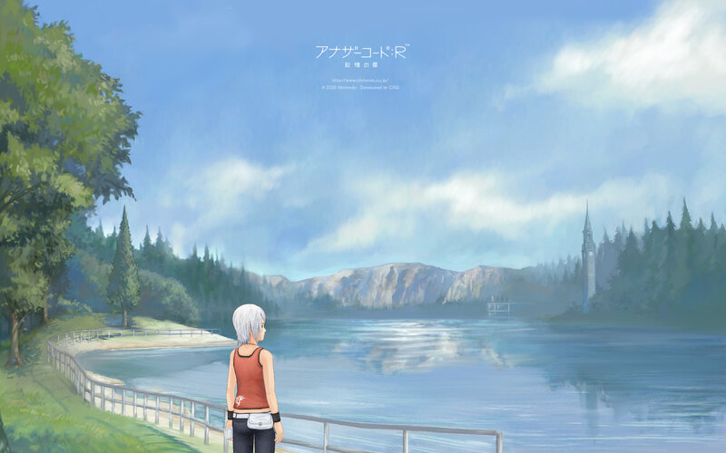 Character by a lake