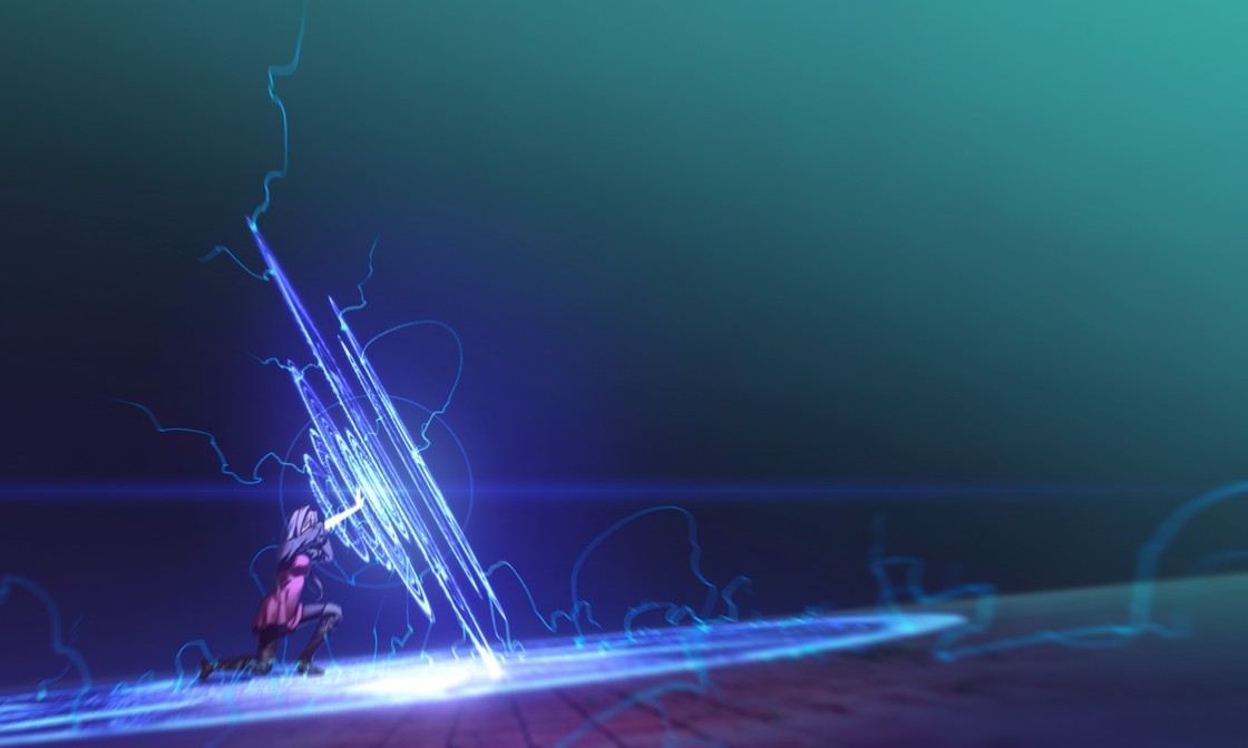 character casting lightning spell