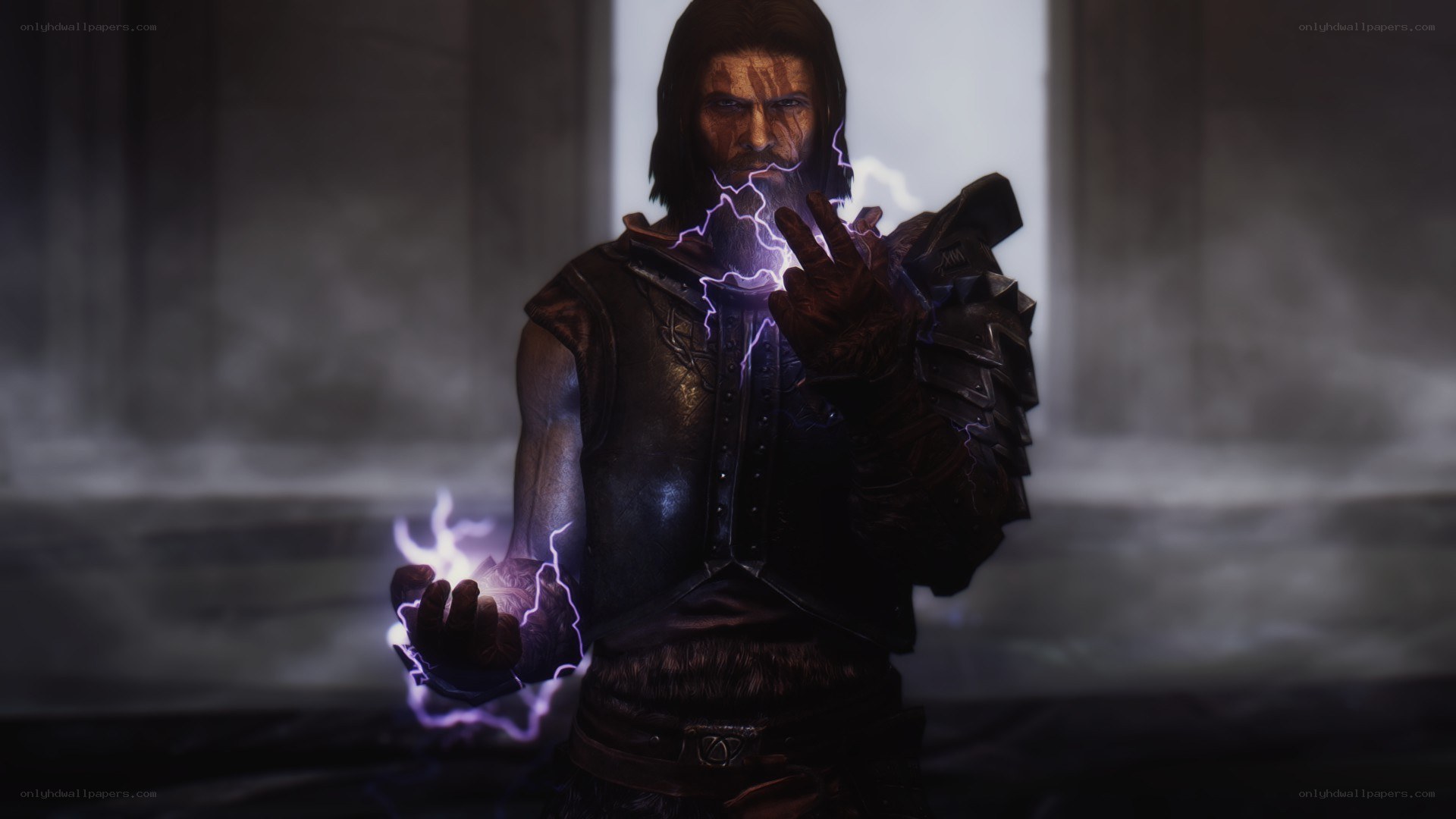 character casting lightning spell
