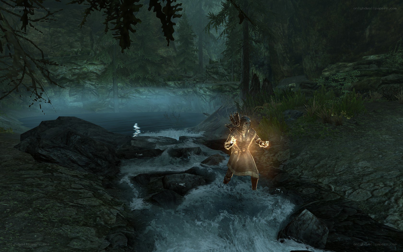 Character casting spell in stream
