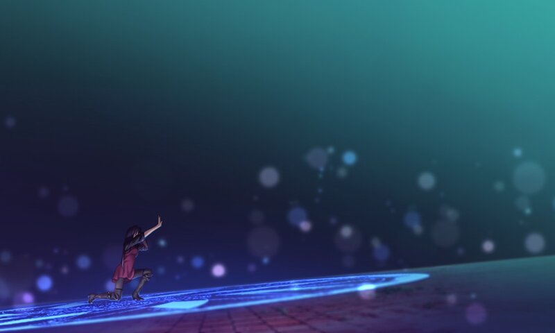 character casting spell on platform