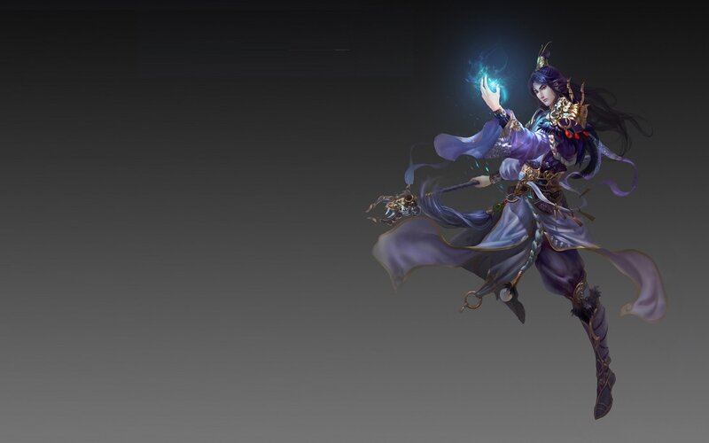 Character Casting Spell — Purple, Dramatic, Digital Art