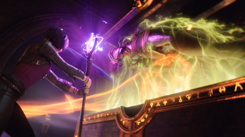 Character Casting Spell — Purple, Dramatic, Intense
