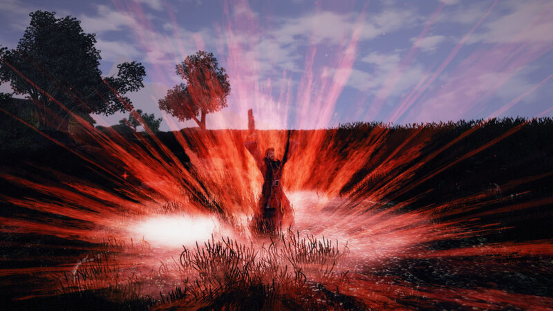 Character Casting Spell — Red