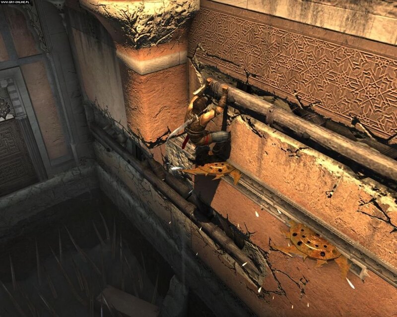 character climbing ancient ruins