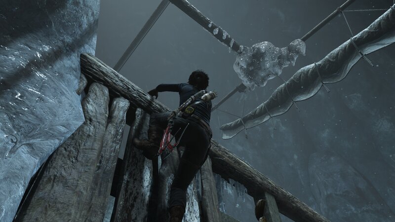 Character Climbing Ice Structure