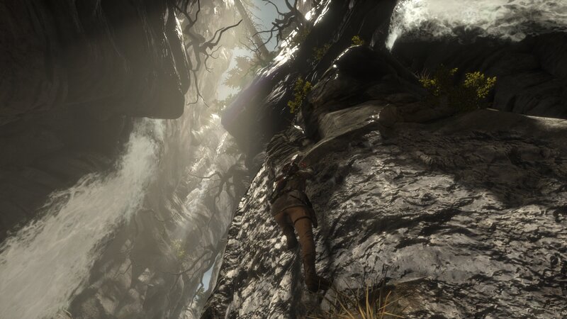 Character Climbing Rock — Gray