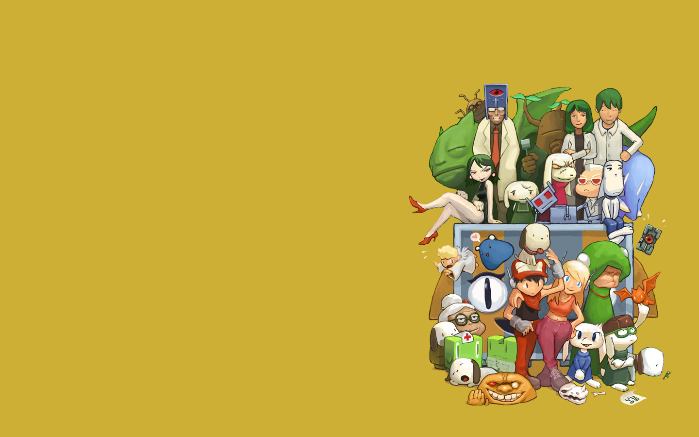 character collage from a game