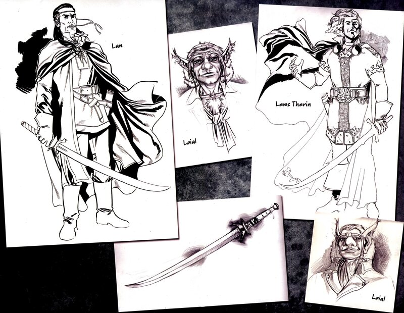 Character Concept Art — Black, Dramatic