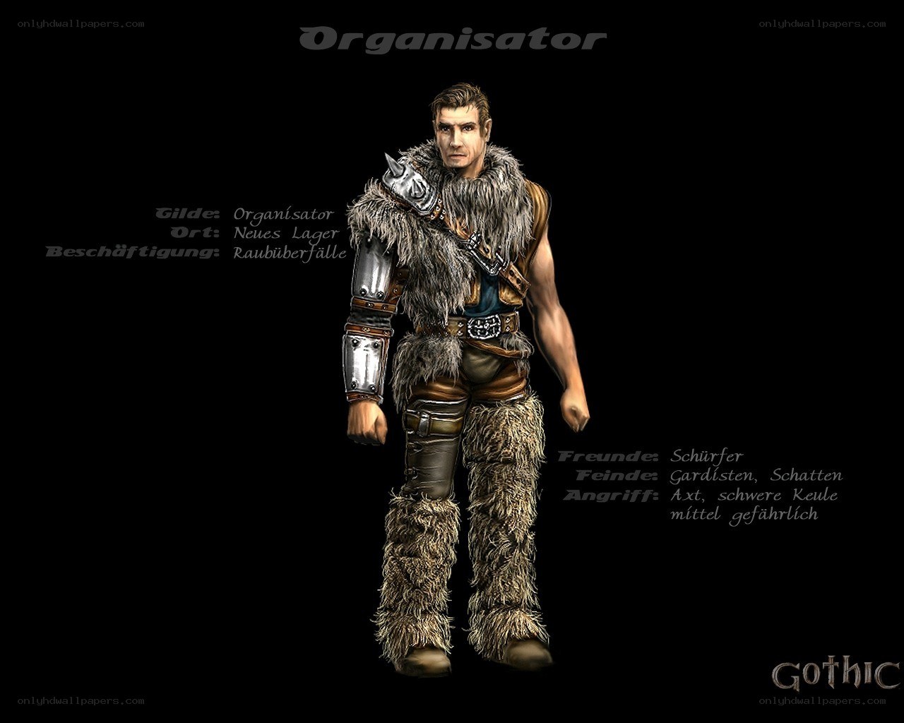 Character concept art for Organisator