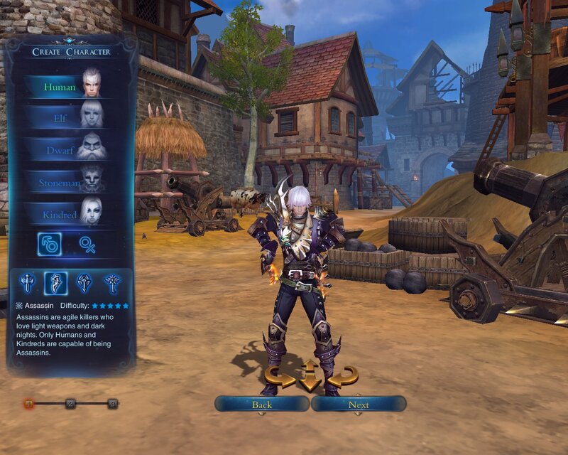 Character Creation Screen