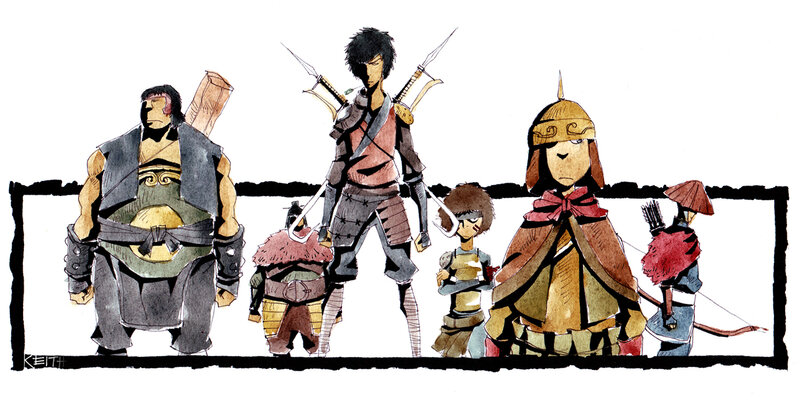 character design group illustration