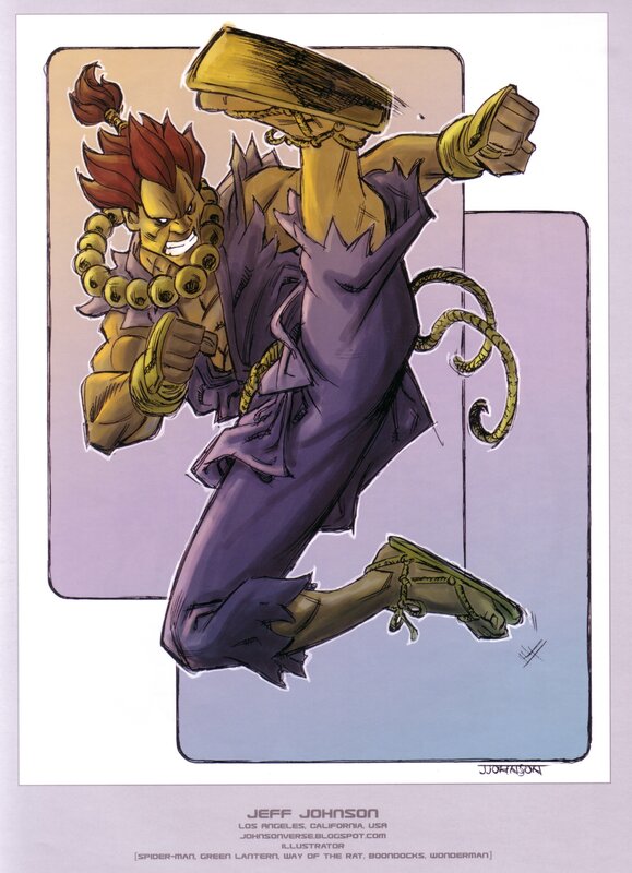 Character design of a martial artist