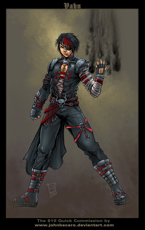 Character design of Vahn
