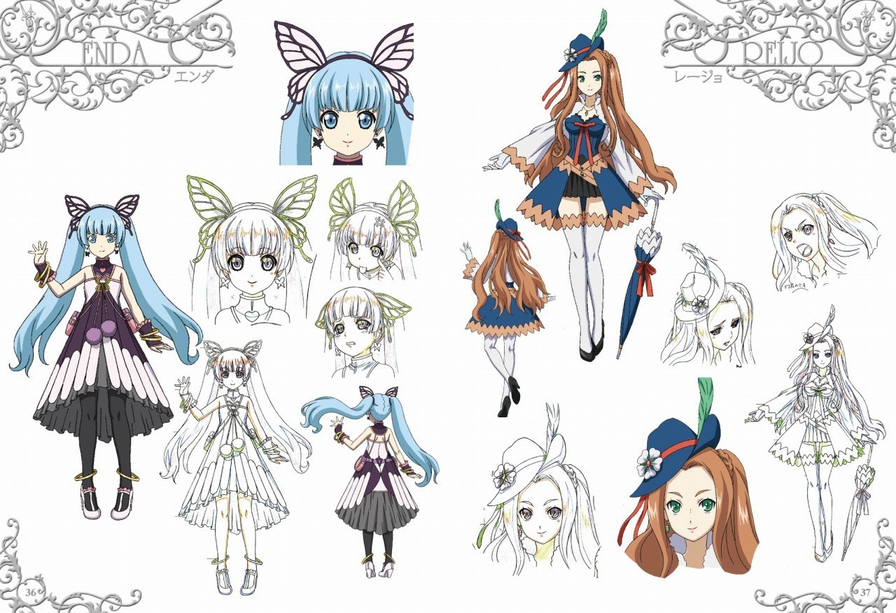 Character design sheet for anime