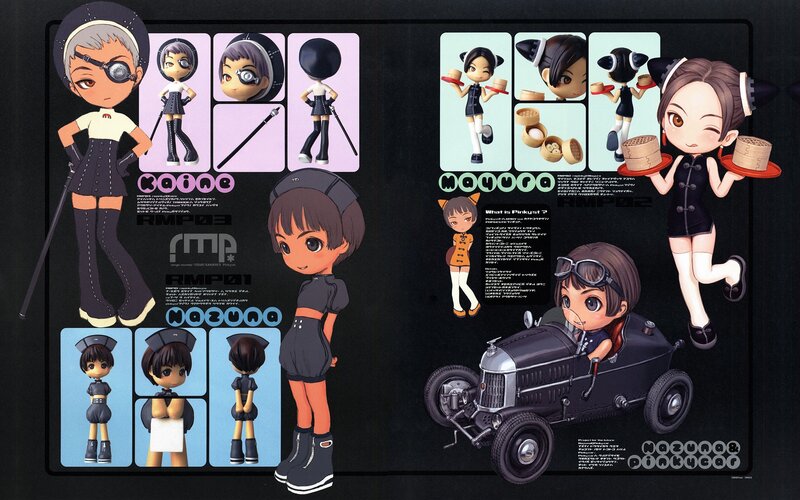 character design sheet for anime figures