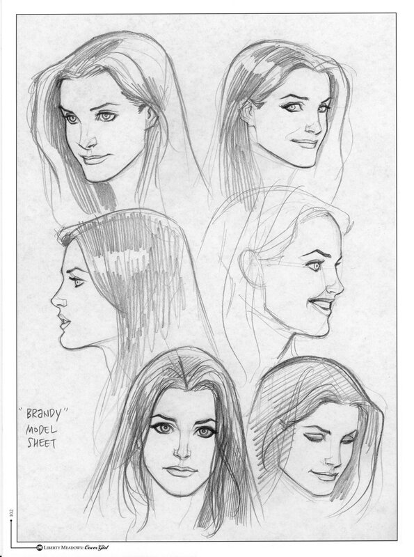 Character design sheet for Brandy