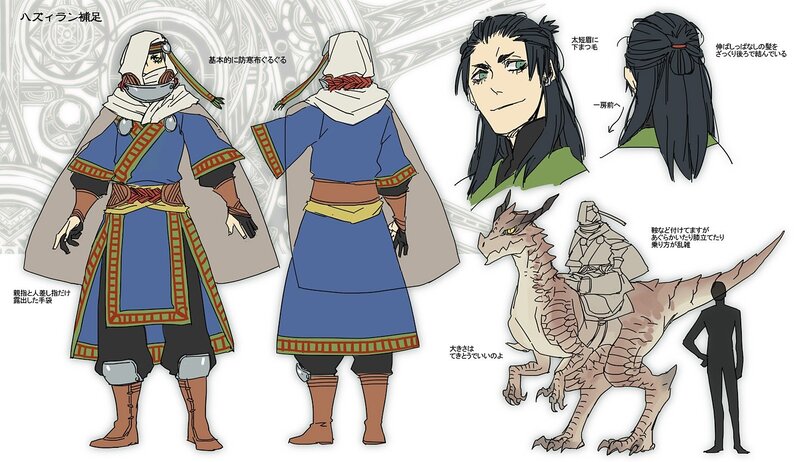 Character design sheet for Haziran