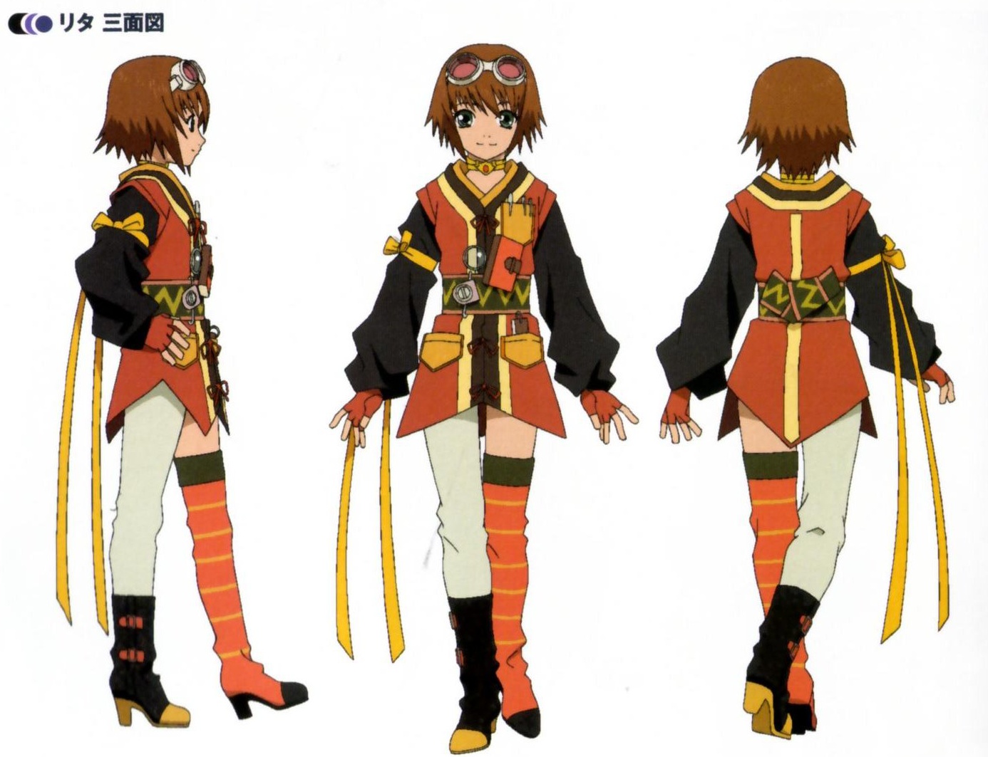 character design sheet for Lita