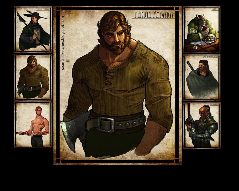 Character design sheet for Perrin Aybara