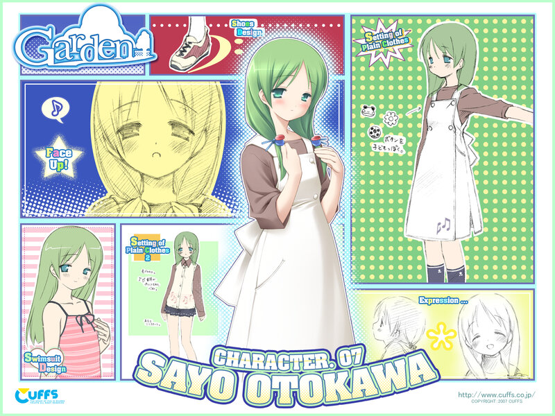 Character design sheet for Sayo Otokawa