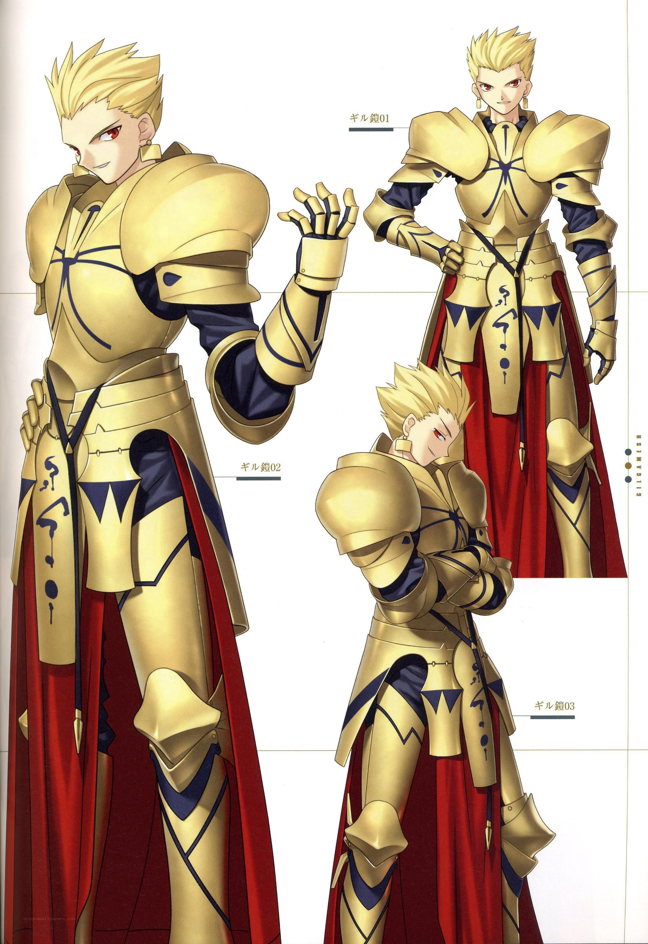 Character design sheet of a knight