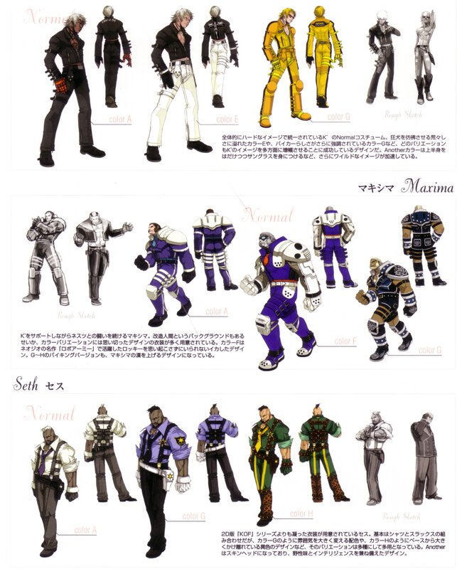 Character Design Sheets — Black, Dramatic