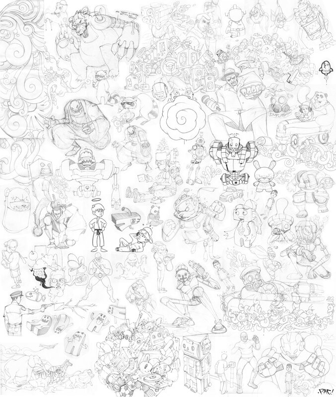 Character design sketch collection
