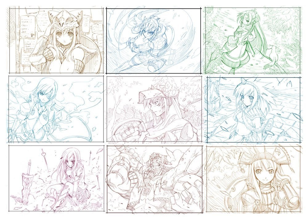 Character design sketches