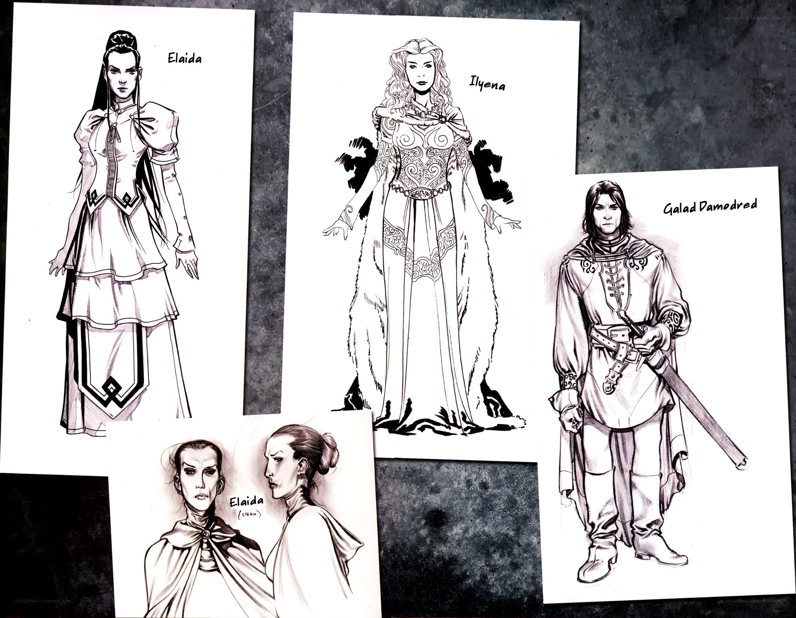 Character design sketches