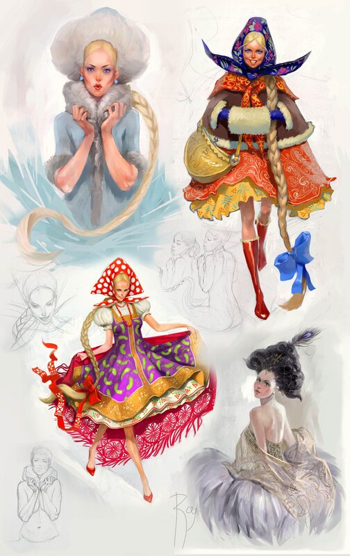 Character design sketches