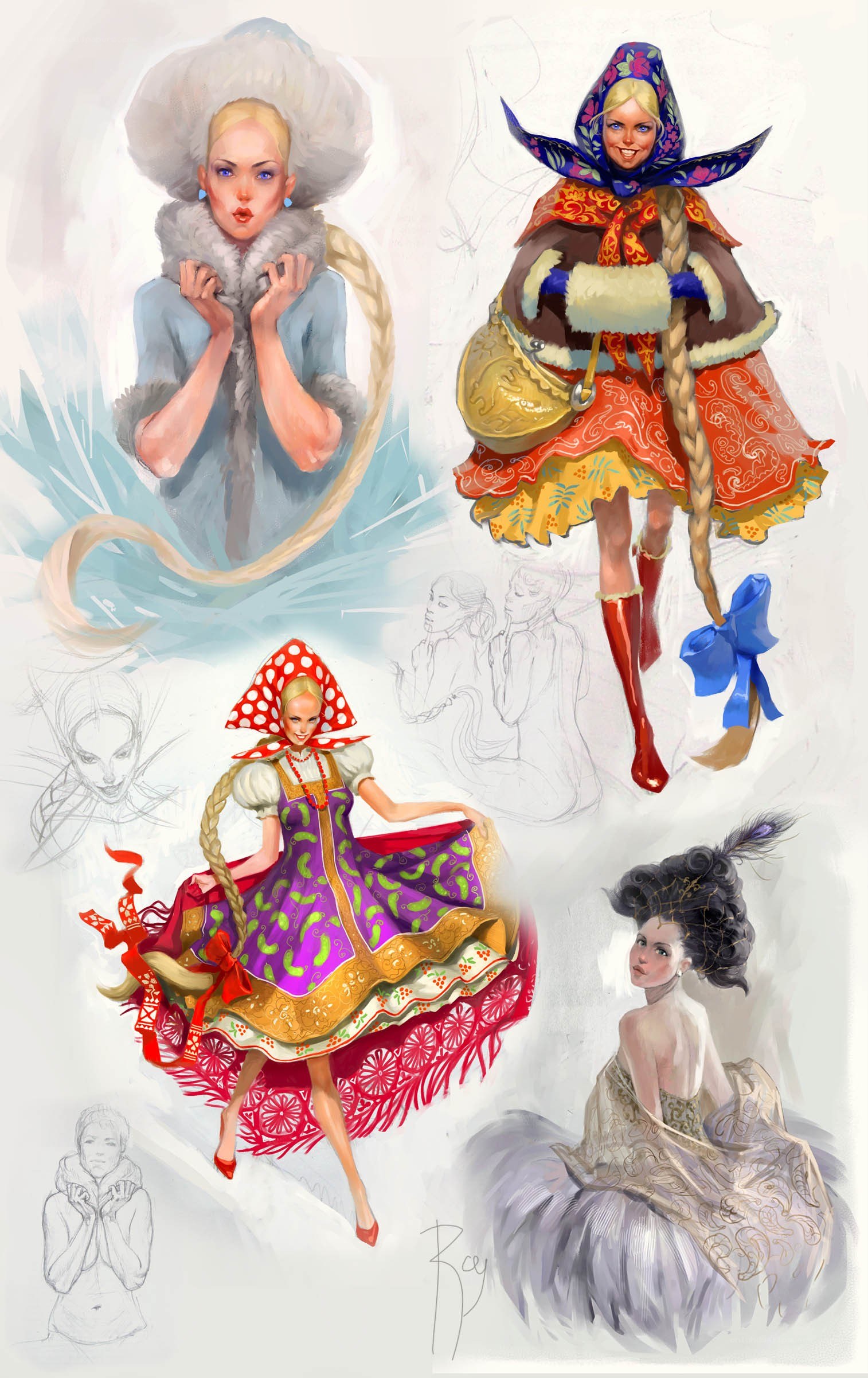 Character design sketches