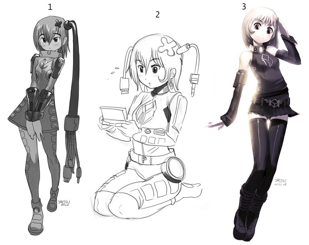 Character design sketches