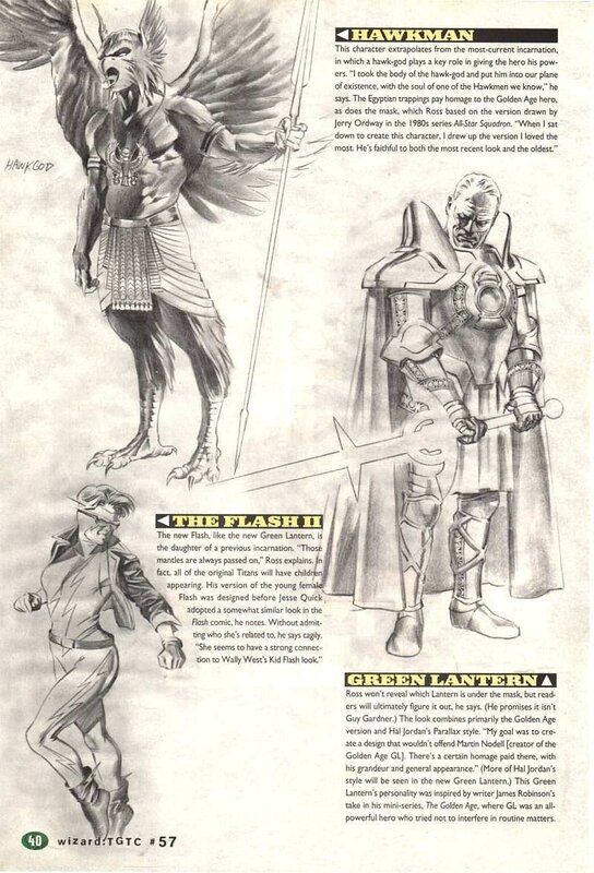 Character designs from comic book