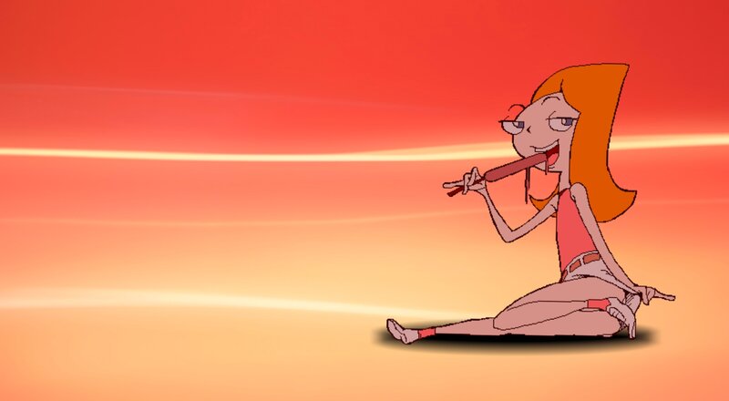 Character Eating Hot Dog