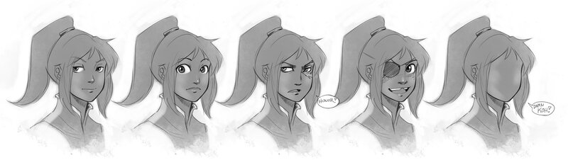 Character expression study