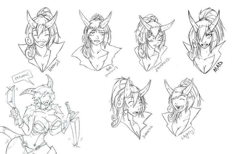 Character expression study