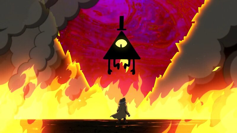 Character Facing a Floating Figure
