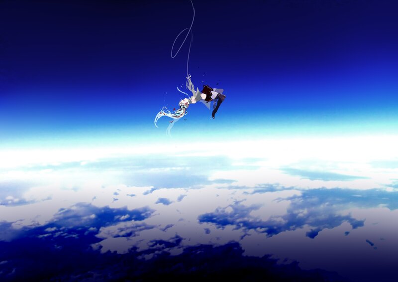 character falling from sky