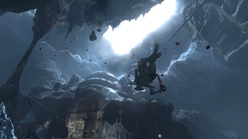 Character Falling in Cave