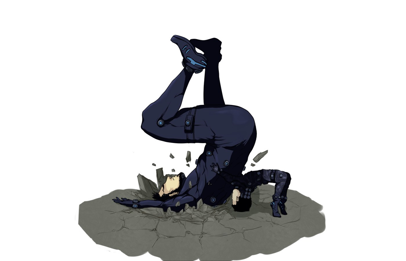 Character falling through ground