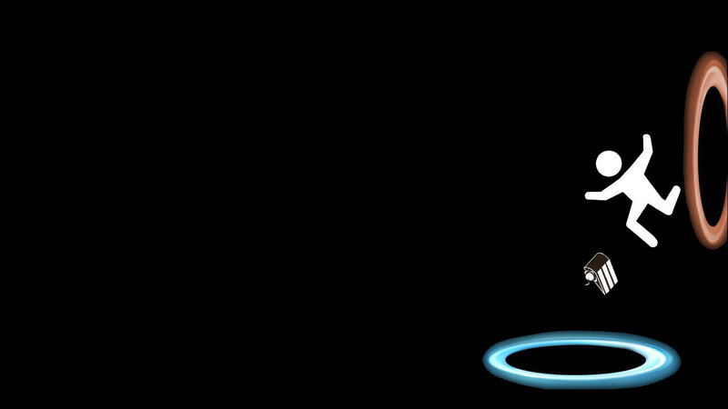 character falling through portal
