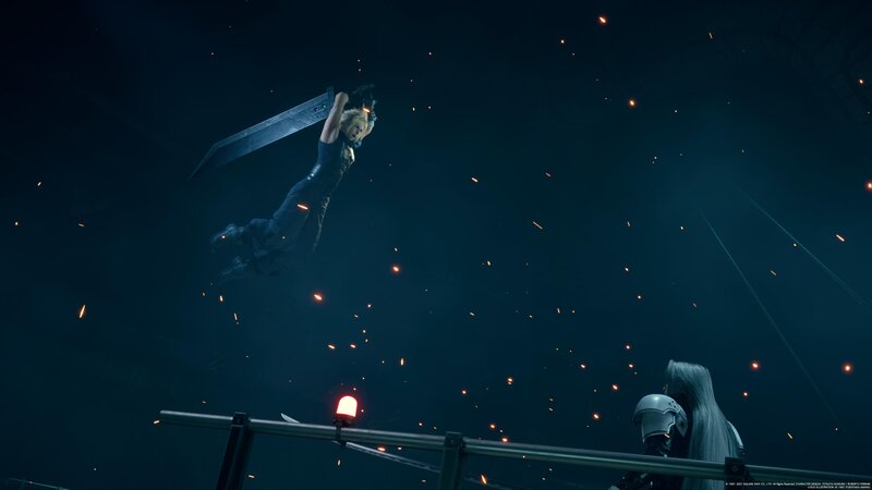Character Falling with Sword