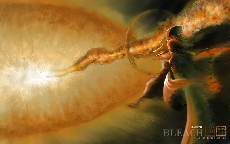 Character Firing Energy Blast — Orange