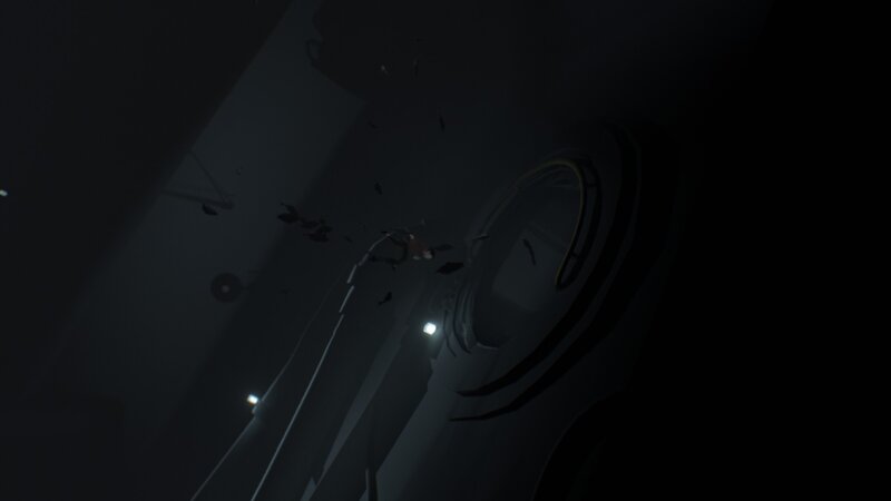Character Floating in Debris