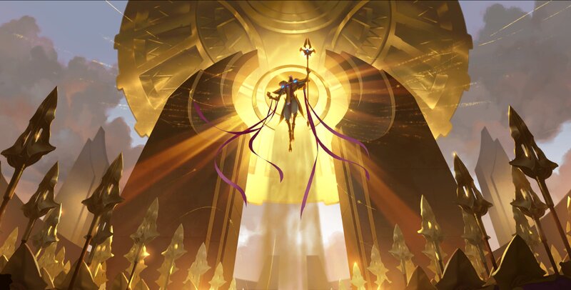 Character Floating in Light