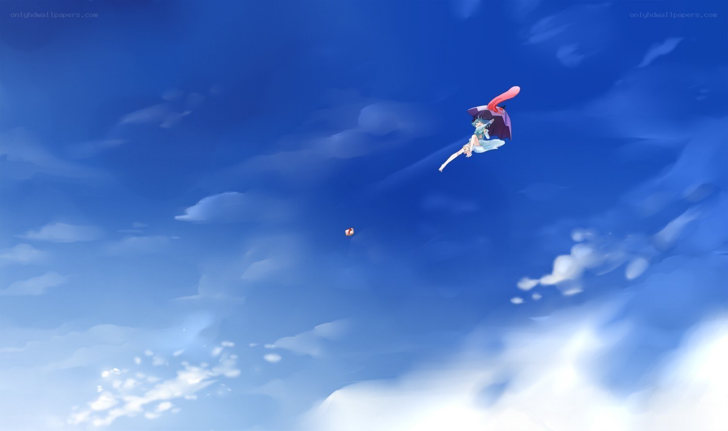 character flying in the sky